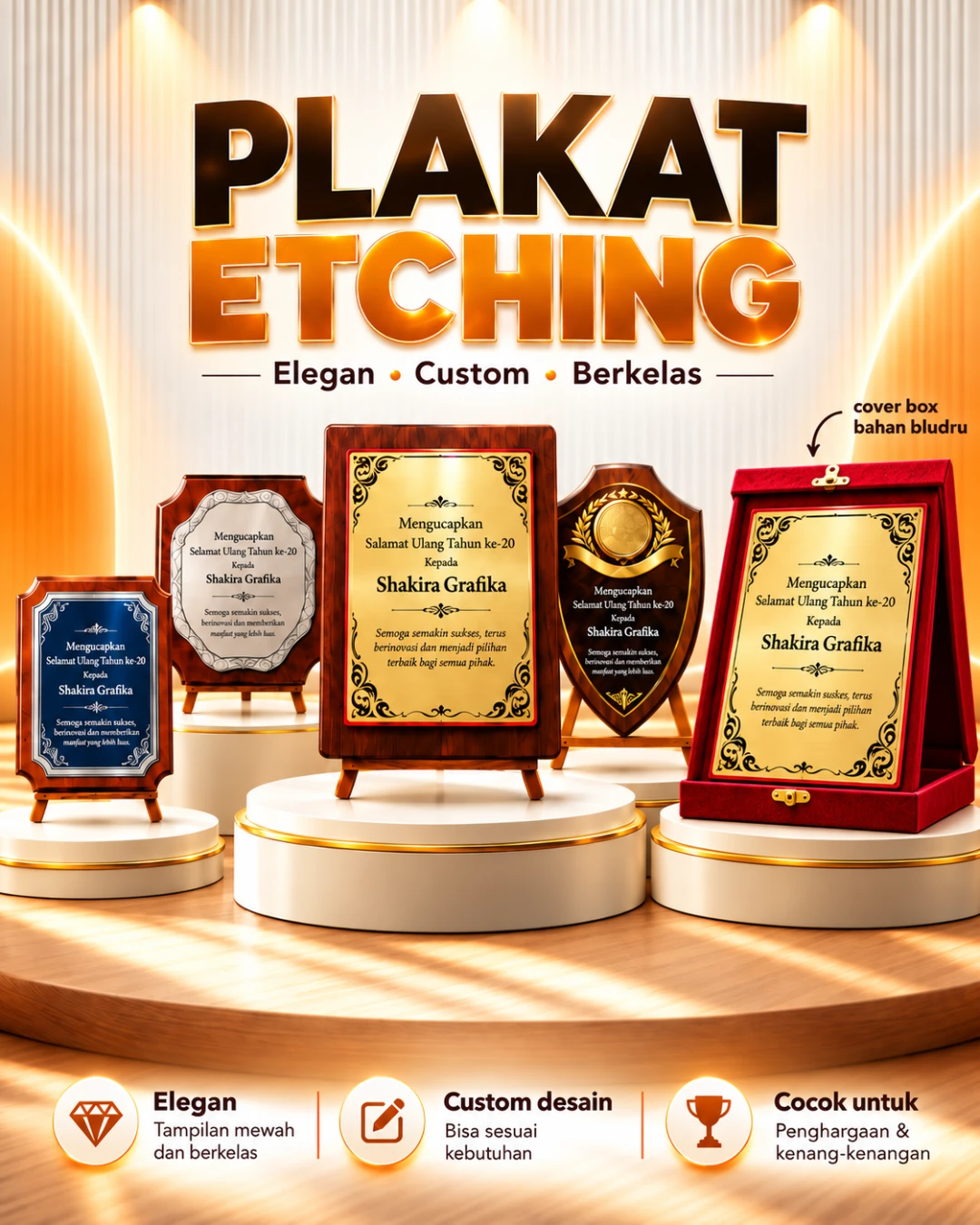 Plakat Akrilik Ethcing